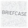 Briefcase Word cloud art Detailed Vector