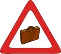 Briefcase zone Royalty Free Stock Photo