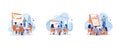 Briefing concept. Employees listen to the leader\'s explanation. Diverse multiethnic work team exchanging ideas.