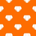 Briefs underpants pattern vector orange
