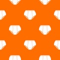 Briefs underpants pattern vector orange Royalty Free Stock Photo