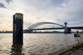 Brienenoord bridge over river Meuse in Rotterdam Royalty Free Stock Photo