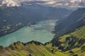 Brienz Rothorn Bahn, steam train driving up a mountain near the Brienzer Rothorn, Emmental Alps, Swiss Alps