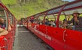 Brienz-Rothorn, Switzerland - Red Cog Railway Track with SLM 3567 H 2/3 steam engine made in 1933 Royalty Free Stock Photo