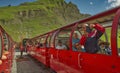 Brienz-Rothorn, Switzerland - Red Cog Railway Track with SLM 3567 H 2/3 steam engine made in 1933 Royalty Free Stock Photo