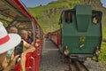 Brienz-Rothorn, Switzerland - Red Cog Railway Track with SLM 3567 H 2/3, Wappen Bern steam engine made in 1992 Royalty Free Stock Photo