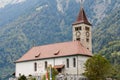 BRIENZ, SWITZERLAND/ EUROPE - SEPTEMBER 22: Church in Brienz in Royalty Free Stock Photo