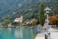 BRIENZ, SWITZERLAND/ EUROPE - SEPTEMBER 22: Church in Brienz in Royalty Free Stock Photo