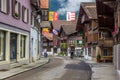 Brienz town in Swiss Alps