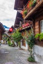 Brienz town in Swiss Alps