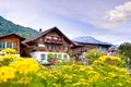 Brienz village in Switzerland Royalty Free Stock Photo