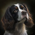 Brig, the Jack Spaniel Dog. AI