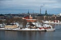 The Brig Tre Kronor af Stockholm in winter