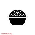 Brigadeiro icon vector. Brazilian sweet brigadier design illustration