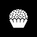 Brigadeiro icon vector. Brazilian sweet brigadier design illustration