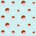 Brigadeiro illustration seamless pattern