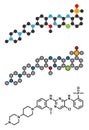 Brigatinib cancer drug molecule