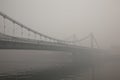 Brige in Moscow smoke