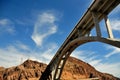 Brige over Hoover Dam, Nevada and Arizona Royalty Free Stock Photo