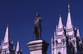 Brigham young statue Royalty Free Stock Photo