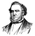 Brigham Young, vintage illustration