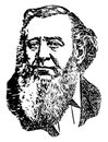 Brigham Young, vintage illustration