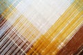 Bright abstract background of colored thread