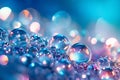 Bright abstract background in the form of bubbles with colorful light spots. Royalty Free Stock Photo