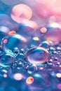 Bright abstract background in the form of bubbles with colorful light spots. Royalty Free Stock Photo