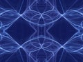 Bright abstract blue plasma, high frequency field in space. Cosmic energy from stars and galaxies Royalty Free Stock Photo