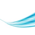 Bright abstract blue speed wave swoosh