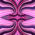 Bright abstract composition with a large pink spiral pattern of multicolored layers. 3d rendering digital illustration Royalty Free Stock Photo