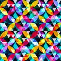 Bright abstract geometric colored seamless background
