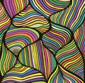 Bright abstract lines art pattern, rainbow multicolor color