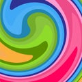 Bright abstract modern background A pattern of colorful lines twirled into a spiral Creative youth conceptual background