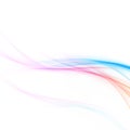 Bright abstract red and blue stylish wave layout Royalty Free Stock Photo