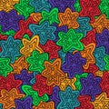 Bright abstract stars pattern