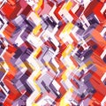 Bright abstract vector background. Mosaic colored pattern of zigzags, curly lines and fragments. A chaotic jumble of abstract
