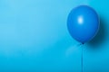 Bright air balloon, helium. Minimal festive background. Empty space for text, logo
