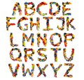 Bright alphabet for kids design Royalty Free Stock Photo
