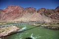 Bright Angel Bridge over Grand Canyon