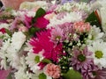 Bright attractive assorted Valentine`s daisy flower bouquet 2020
