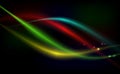 Bright background abstraction with coloured lines on dark backg