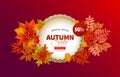 Bright banner for autumn sale