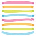 Bright banner ribbons