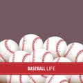 Bright baseball background