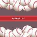 Bright baseball background