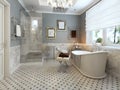 Bright Bathroom Provence Royalty Free Stock Photo