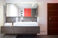 Bright bathroom space