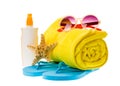 Bright beach accessories